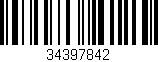 Código de barras (EAN, GTIN, SKU, ISBN): '34397842'