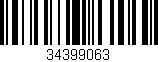 Código de barras (EAN, GTIN, SKU, ISBN): '34399063'