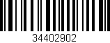 Código de barras (EAN, GTIN, SKU, ISBN): '34402902'