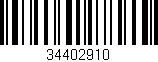Código de barras (EAN, GTIN, SKU, ISBN): '34402910'