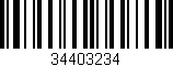 Código de barras (EAN, GTIN, SKU, ISBN): '34403234'