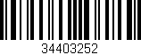 Código de barras (EAN, GTIN, SKU, ISBN): '34403252'