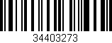 Código de barras (EAN, GTIN, SKU, ISBN): '34403273'