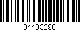 Código de barras (EAN, GTIN, SKU, ISBN): '34403290'