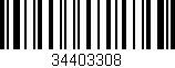 Código de barras (EAN, GTIN, SKU, ISBN): '34403308'