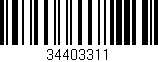 Código de barras (EAN, GTIN, SKU, ISBN): '34403311'