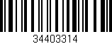 Código de barras (EAN, GTIN, SKU, ISBN): '34403314'
