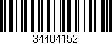 Código de barras (EAN, GTIN, SKU, ISBN): '34404152'