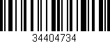 Código de barras (EAN, GTIN, SKU, ISBN): '34404734'