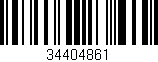 Código de barras (EAN, GTIN, SKU, ISBN): '34404861'