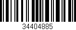 Código de barras (EAN, GTIN, SKU, ISBN): '34404885'