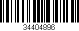 Código de barras (EAN, GTIN, SKU, ISBN): '34404896'