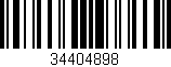 Código de barras (EAN, GTIN, SKU, ISBN): '34404898'