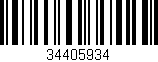 Código de barras (EAN, GTIN, SKU, ISBN): '34405934'