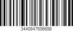 Código de barras (EAN, GTIN, SKU, ISBN): '3440847506698'