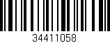 Código de barras (EAN, GTIN, SKU, ISBN): '34411058'
