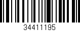 Código de barras (EAN, GTIN, SKU, ISBN): '34411195'