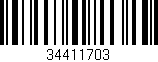 Código de barras (EAN, GTIN, SKU, ISBN): '34411703'