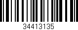 Código de barras (EAN, GTIN, SKU, ISBN): '34413135'