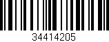 Código de barras (EAN, GTIN, SKU, ISBN): '34414205'