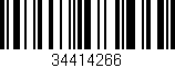 Código de barras (EAN, GTIN, SKU, ISBN): '34414266'