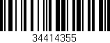 Código de barras (EAN, GTIN, SKU, ISBN): '34414355'
