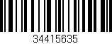 Código de barras (EAN, GTIN, SKU, ISBN): '34415635'