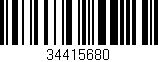 Código de barras (EAN, GTIN, SKU, ISBN): '34415680'