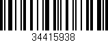 Código de barras (EAN, GTIN, SKU, ISBN): '34415938'