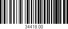 Código de barras (EAN, GTIN, SKU, ISBN): '34418.00'