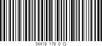 Código de barras (EAN, GTIN, SKU, ISBN): '34419_178_0_G'