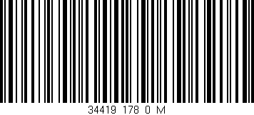 Código de barras (EAN, GTIN, SKU, ISBN): '34419_178_0_M'