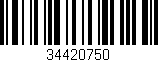 Código de barras (EAN, GTIN, SKU, ISBN): '34420750'