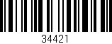 Código de barras (EAN, GTIN, SKU, ISBN): '34421'