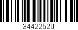 Código de barras (EAN, GTIN, SKU, ISBN): '34422520'