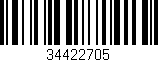Código de barras (EAN, GTIN, SKU, ISBN): '34422705'