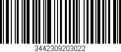 Código de barras (EAN, GTIN, SKU, ISBN): '3442309203022'