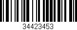 Código de barras (EAN, GTIN, SKU, ISBN): '34423453'