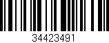 Código de barras (EAN, GTIN, SKU, ISBN): '34423491'