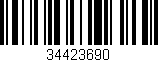 Código de barras (EAN, GTIN, SKU, ISBN): '34423690'