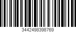 Código de barras (EAN, GTIN, SKU, ISBN): '3442498398769'