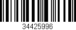 Código de barras (EAN, GTIN, SKU, ISBN): '34425996'
