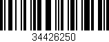 Código de barras (EAN, GTIN, SKU, ISBN): '34426250'