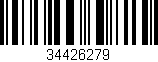 Código de barras (EAN, GTIN, SKU, ISBN): '34426279'