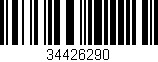 Código de barras (EAN, GTIN, SKU, ISBN): '34426290'