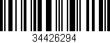 Código de barras (EAN, GTIN, SKU, ISBN): '34426294'