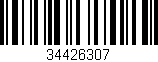 Código de barras (EAN, GTIN, SKU, ISBN): '34426307'