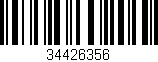 Código de barras (EAN, GTIN, SKU, ISBN): '34426356'