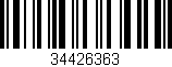 Código de barras (EAN, GTIN, SKU, ISBN): '34426363'