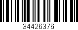 Código de barras (EAN, GTIN, SKU, ISBN): '34426376'